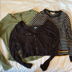 Cropped Sweater 3 Pack